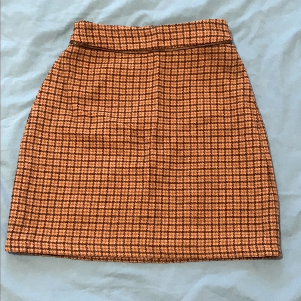 Checkered mini skirt in XXS